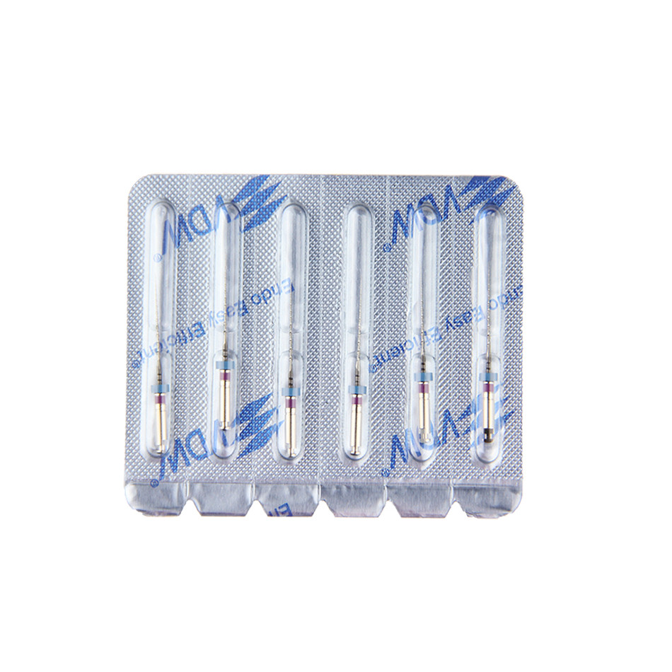 牙科 VDW Mtwo机用镍钛锉 机扩针根管锉 口腔工具材料 6支/板正品 - 实物图