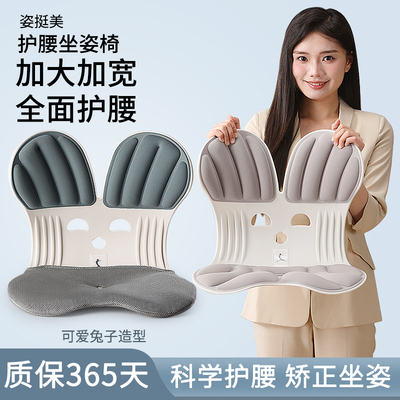 人体工学护腰坐垫办公室久坐神器腰靠背座椅垫孕期学生撑腰美臀垫