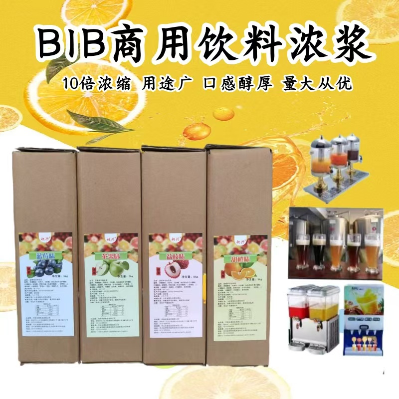 昶兴BIB10倍浓缩果汁商用原浆奶茶店火锅店专用现调蜜桃蓝莓糖浆