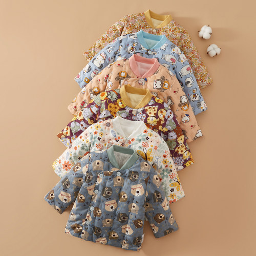 儿童纯棉花手工冬季加厚棉袄棉服