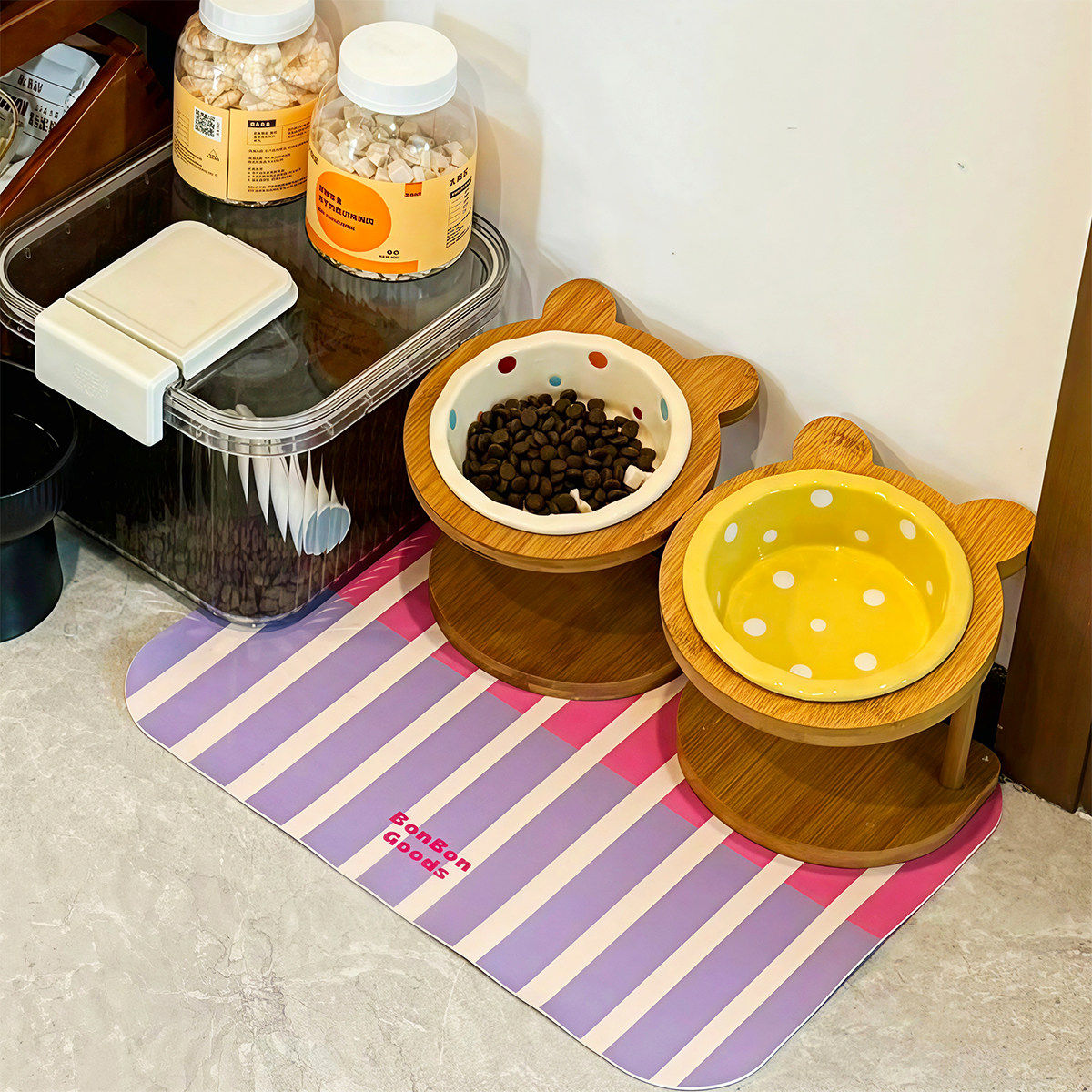 猫碗陶瓷狗碗宠物用品猫食盆水碗增高架保护颈椎不易打翻大口径,宠物/宠物食品及用品,猫狗碗/慢食碗,淘宝优惠券,粉丝福利购,淘宝优惠卷