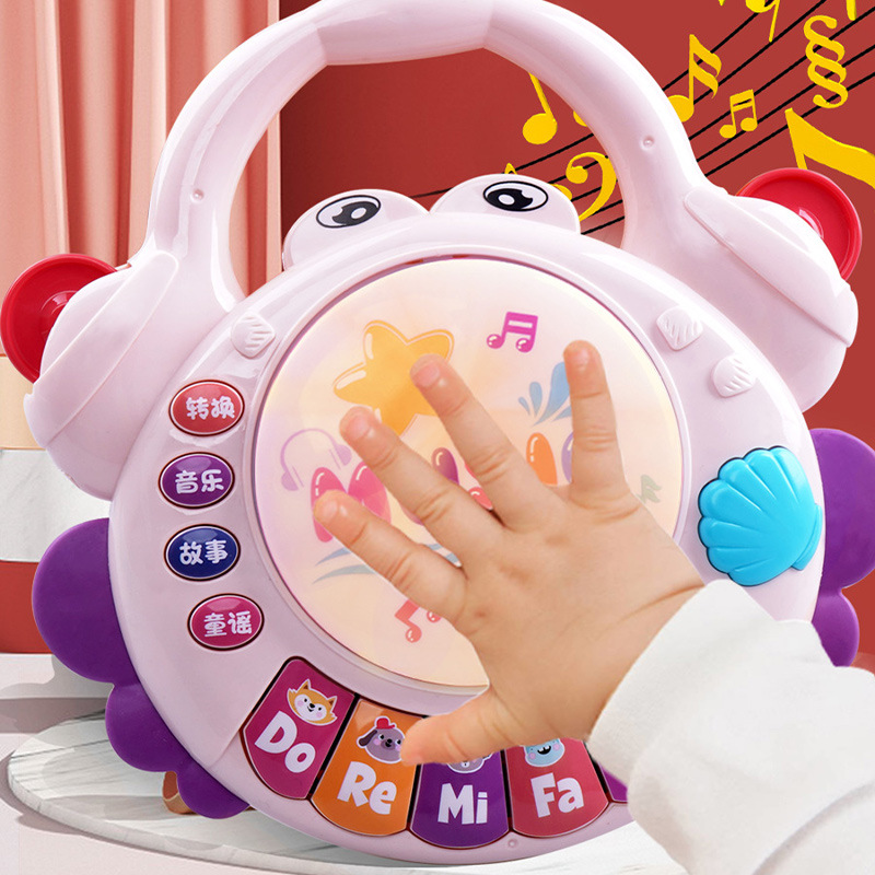 音乐鼓宝宝音乐手拍鼓拍拍鼓早教8益智1岁3-6-9个月一六婴儿玩具8