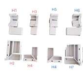 厨柜晶钢门配件塑料角码 直角连接件金刚门家用玻璃门榫头内角接头