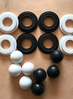 气动隔膜泵配件丁青/四氟密封球四氟阀座QBY/K25/40/50/65/80/100