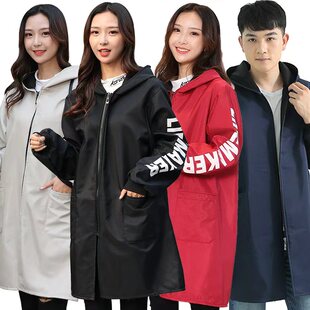 围裙男士 厨房长袖 拉链工作服 罩衣成人女防水加绒保暖家用时尚 新款