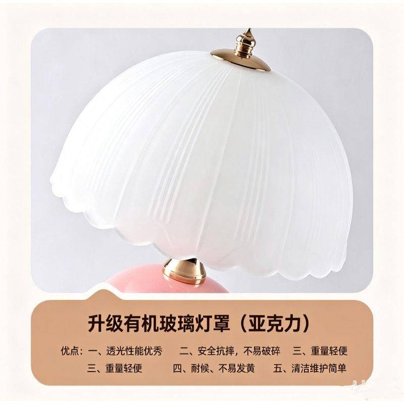 轻奢水晶LED床头台灯现代欧式卧室床头灯浪漫的欧式卧室装饰灯