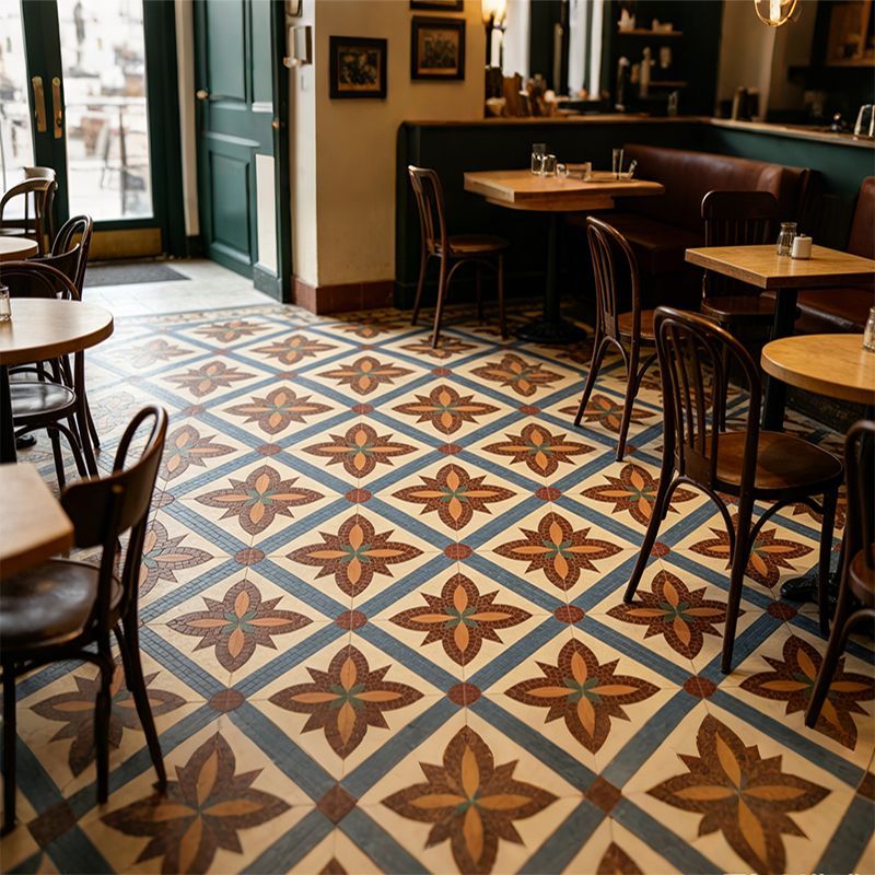 地中海复古几何自粘地板