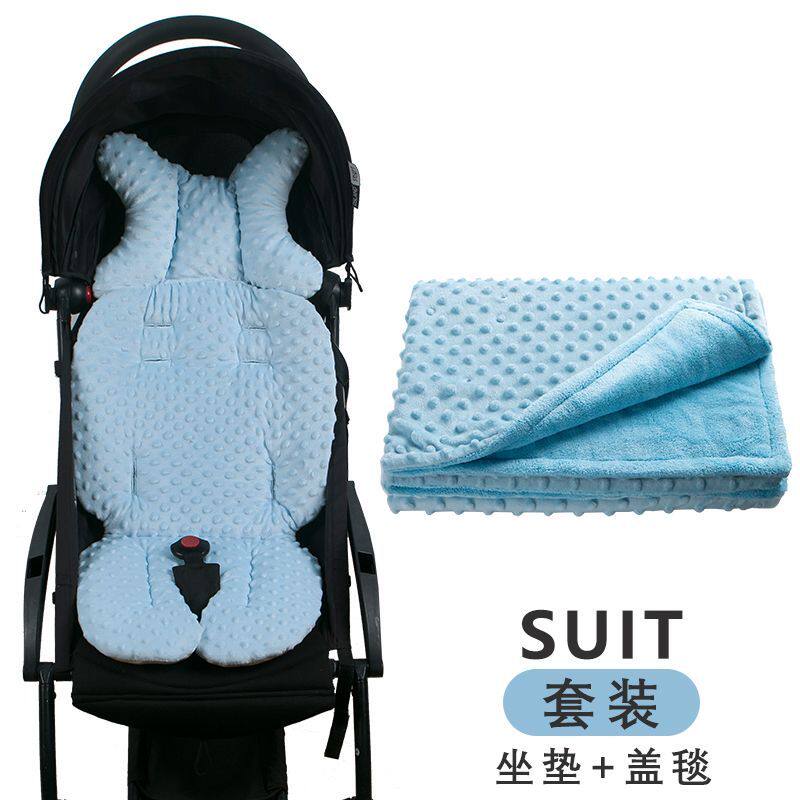 婴儿车垫子秋冬季推车棉