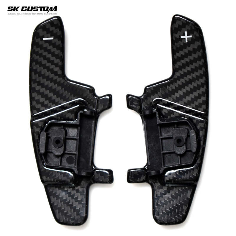 适用大众高尔夫7 gti regte gtd碳纤维汽车方向盘换挡拨片