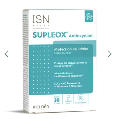 法国本土版 INELDEA双抗焕白SOD胶囊30粒抵御氧化肌肤如雪