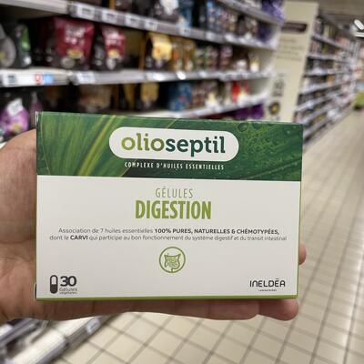 现货法国本土版Olioseptil Digestion肠道益通便口服精油胶囊30粒