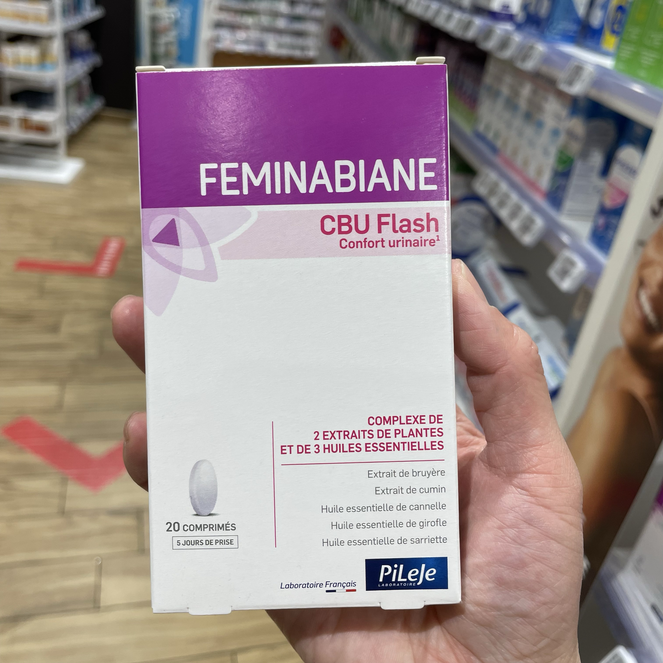 法国Pileje Feminabiane CBU Flash尿路调理20片