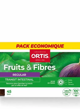 法国本土版ORTIS柯得仕 Fruit fibre 纤维水果浓缩膏45颗
