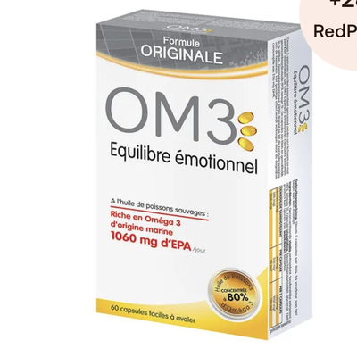 法国版OM3 深海鱼油高纯90%omega3健&脑EPA DHA记忆力