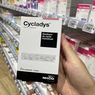 法国版NHCO Cyclades 经期疼痛缓解片 内调 缓解疲劳情绪烦躁等