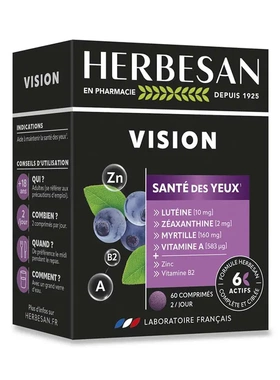 法国版Herbesan Vision Santé Des Yeux眼部调理 60片