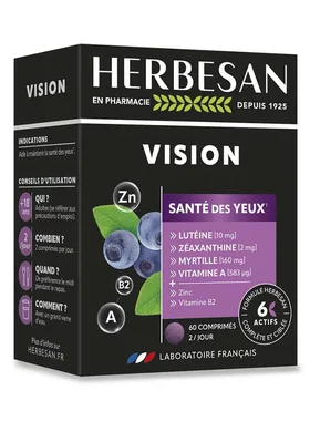 法国版Herbesan Vision Santé Des Yeux眼部调理 60片