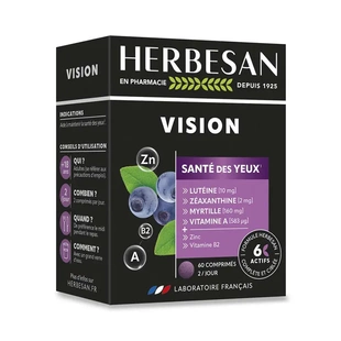 Yeux眼部调理 法国版 60片 Des Santé Herbesan Vision