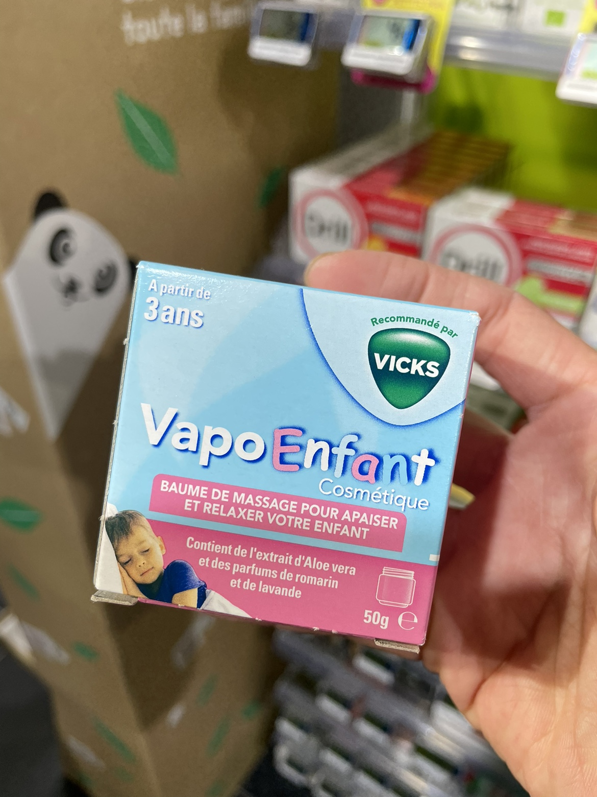 法国本土版 Vicks vapo enfant婴幼儿宝宝舒缓咳嗽通鼻50克