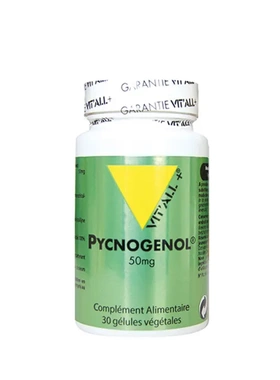法国本土版VITALL+ Pycnogenol碧萝芷胶囊50mg暖巢更年期皱纹斑