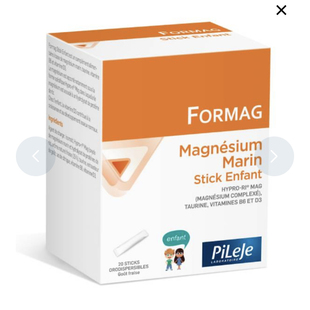 法国本土版Pileje Formag儿童镁冲剂 草莓味 富含维生素B6和D3