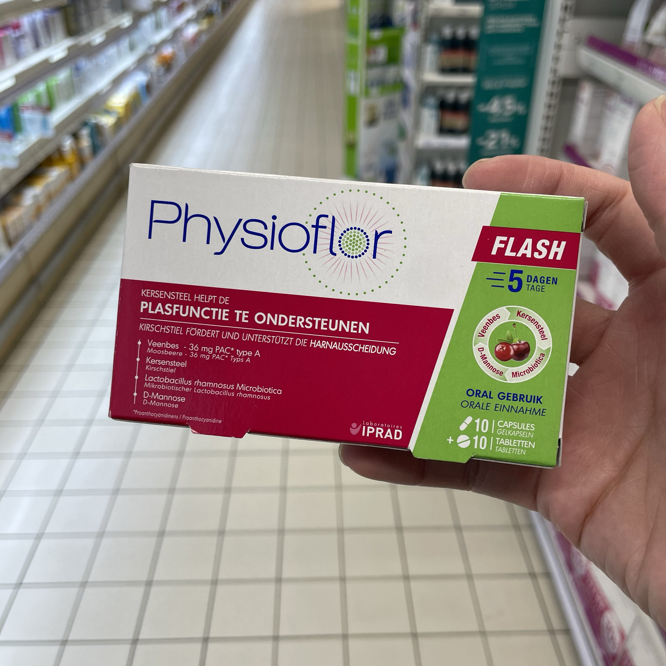 法国版Physioflor Flash缓解女性排尿不适等 支持泌尿功能 - 实物图