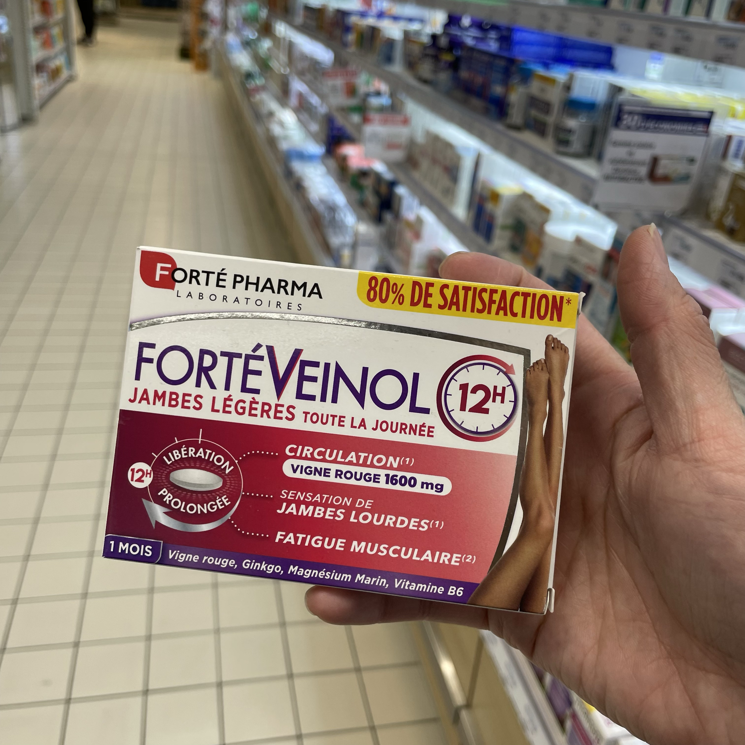 法国本土版FortePharma菲乐缇红藤美腿丸优化腿部线条轻盈美腿