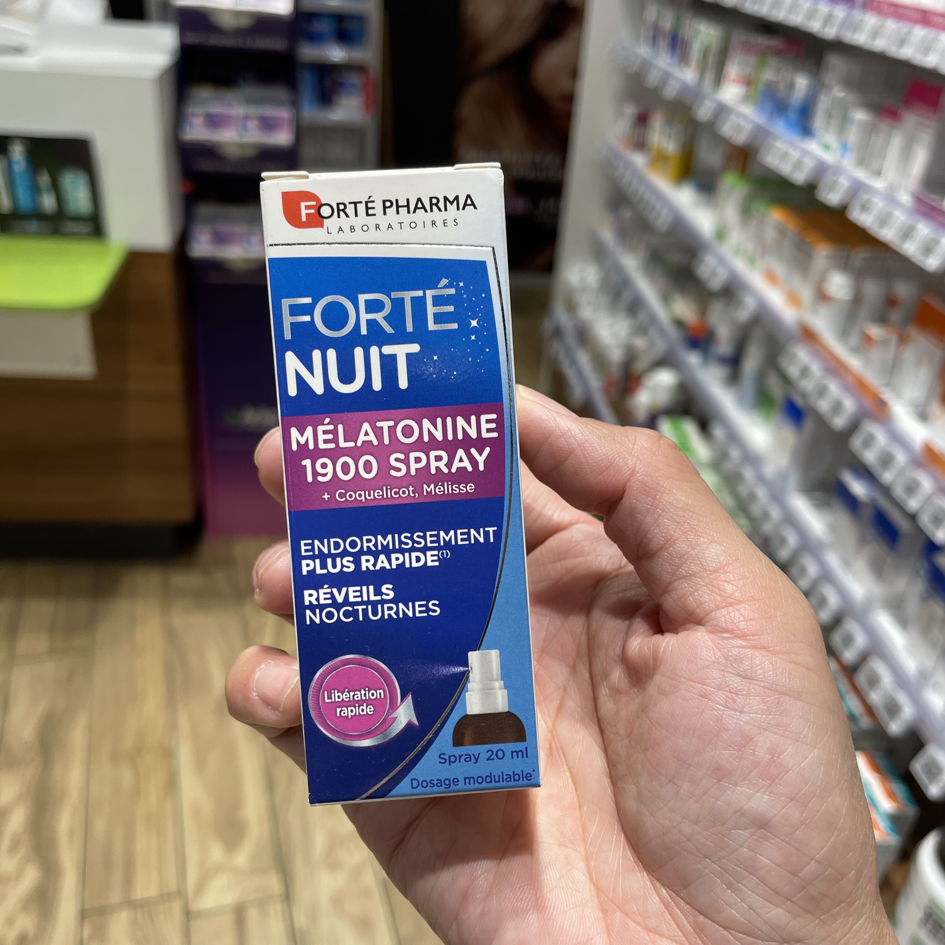 法国版Forte pharma Nuit 1900 Spray褪黑素喷雾 调理睡眠20ml
