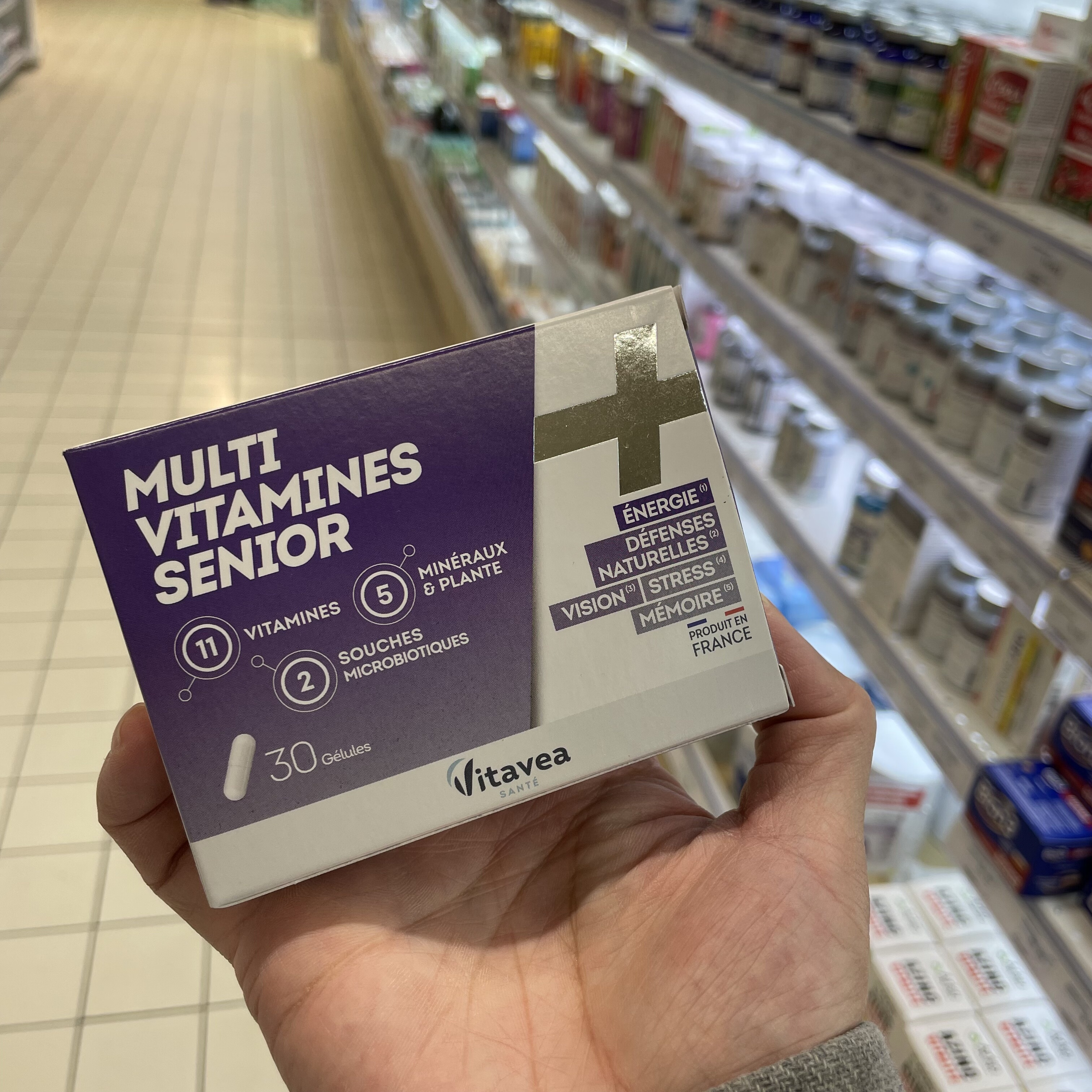 法国Vitavea老年复合维生素 维持身体能量 改善视觉舒适 认知功能