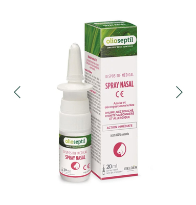 现货 法国版 olioseptil spray nasal 疏通鼻子阻塞滋润保湿喷剂