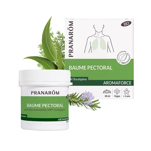 法国本土版pranarom普罗芳顺畅呼吸道提高免疫力精油膏80ml