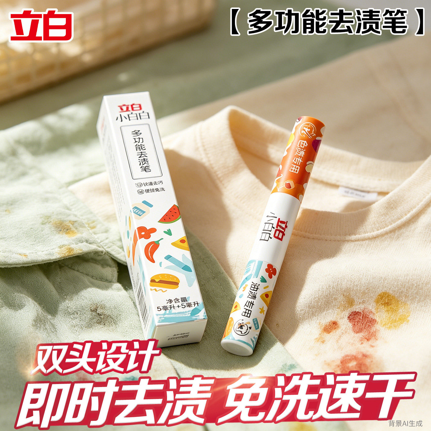 立白小白白多功能双头去渍笔图片