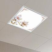 厨房专用照明灯集成吊顶LED平板灯厨房灯卫生间灯300x300嵌入式 铝