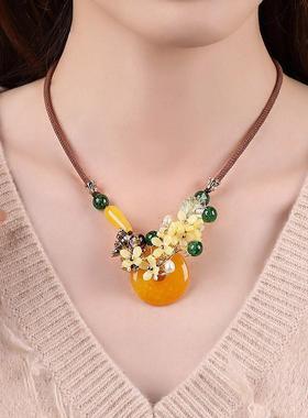 毛线衣项链毛线衣项链项链女锁骨链潮网红时尚复古风毛衣链百搭脖