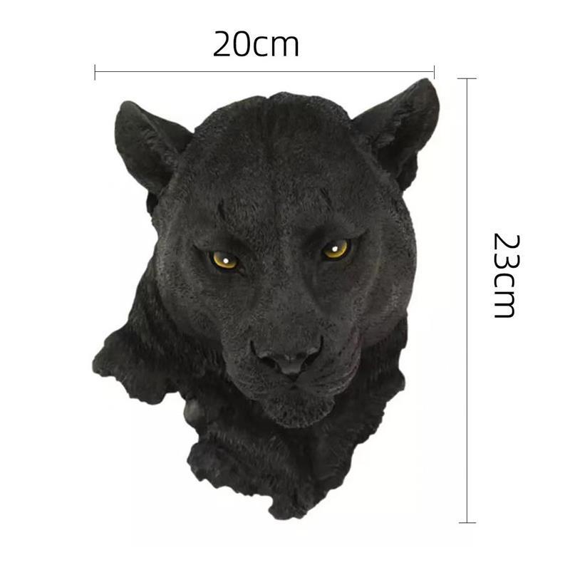 du2p批发怀旧树脂仿真动物头壁饰立体狼头狮子头壁挂墙上装饰品酒