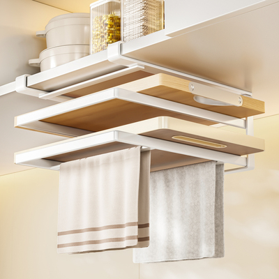 厨房神器橱柜下悬挂置物架