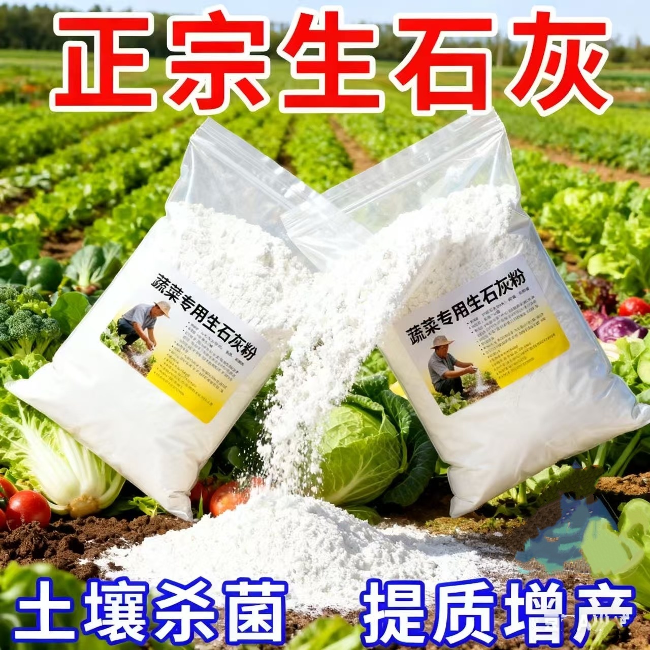 生石灰粉杀虫种菜高纯度农业用