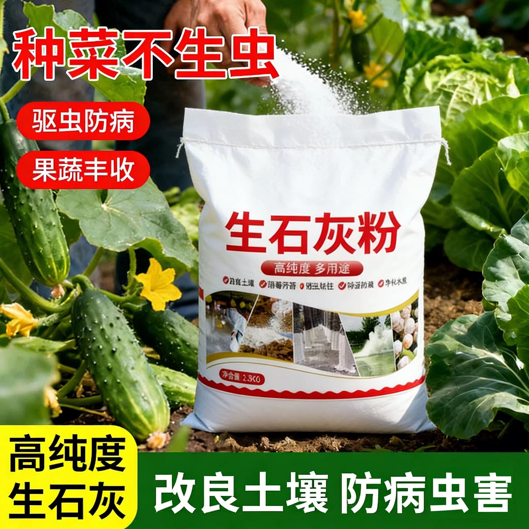 生石灰粉高纯杀菌消毒除湿