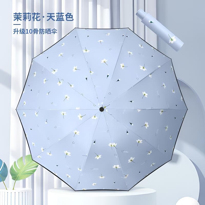 黑胶防紫外线加大加固抗暴风雨伞