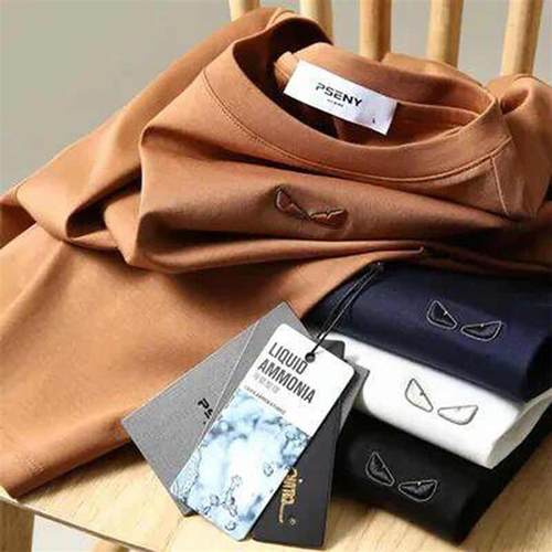 PSENY男装无距好物水柔棉T恤夏季液氨冰丝光棉短袖男女同款上衣潮