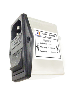 医疗款IEC带双保险开关三合一功放机箱滤波器MT210ID-1A3A6A10A-H