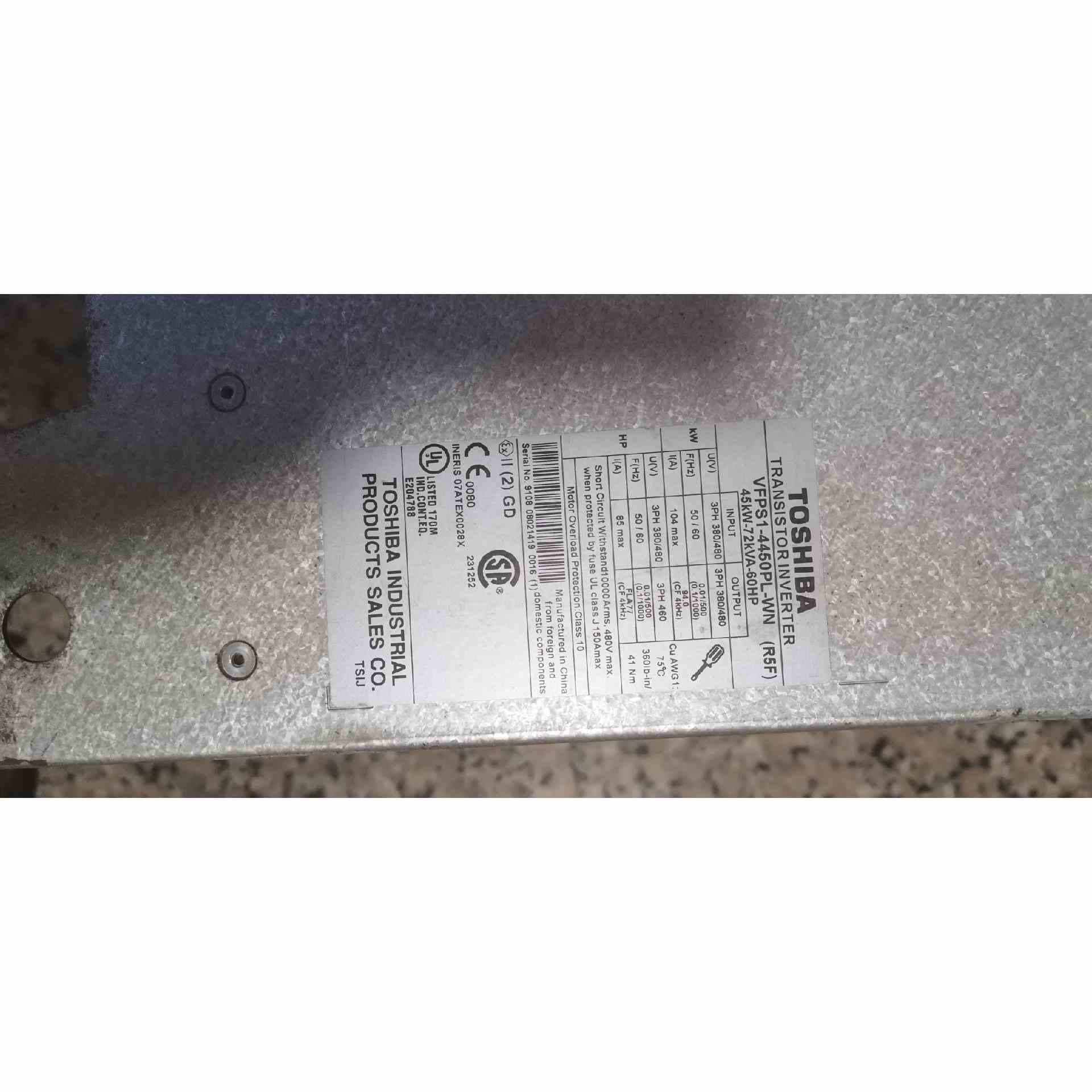 进口东芝变频器：VFPS1-4450PL-WN，不是实价