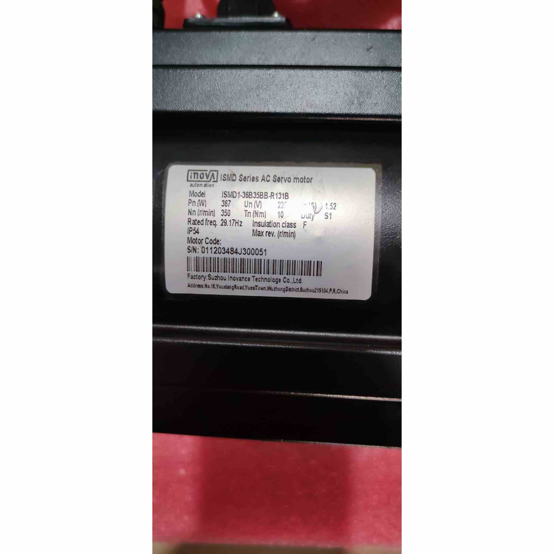 拆机伺服电机 ISMD1-36B35BB-R131B ，不是实价