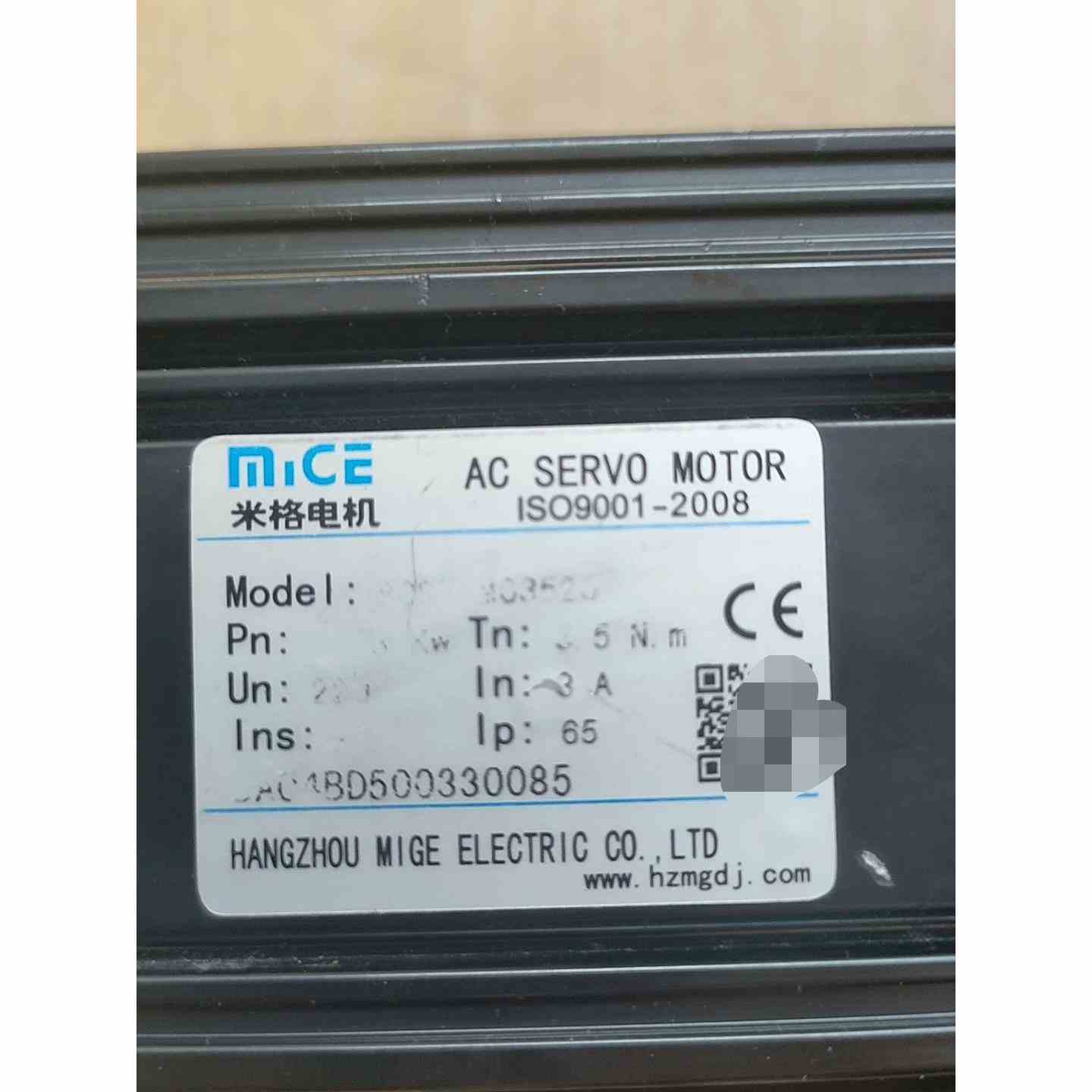 米格电机80ST-M03520 730w拆机件,功能包好,,不是实价