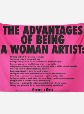 Third Drawer Down女艺术家的优势 游击队女孩挂布背景布装饰布