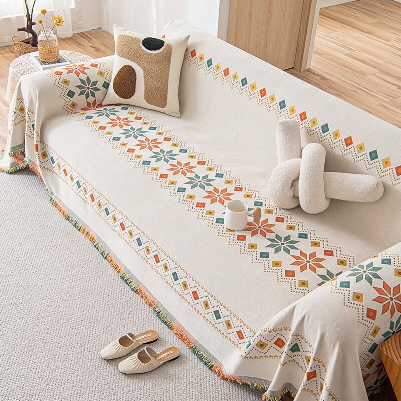 波西米亚民族风沙发套罩一体式全包万能四季通用沙发巾盖布防猫抓,居家布艺,沙发套,淘宝优惠券,粉丝福利购,淘宝优惠卷