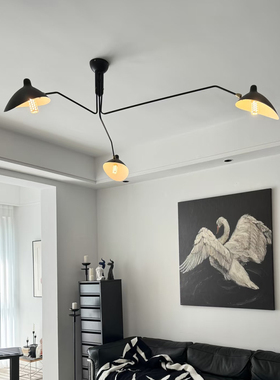 法式设计师Serge Mouille北欧客厅主灯张牙舞爪餐厅卧室鸭嘴灯