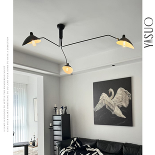 法式设计师Serge Mouille北欧客厅主灯张牙舞爪餐厅卧室鸭嘴灯