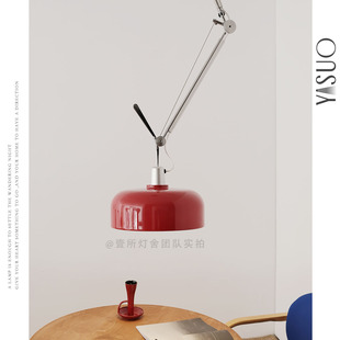 孟菲斯Tolomeo摇臂吊灯可移位极简工业风餐厅卧室折叠设计师灯具