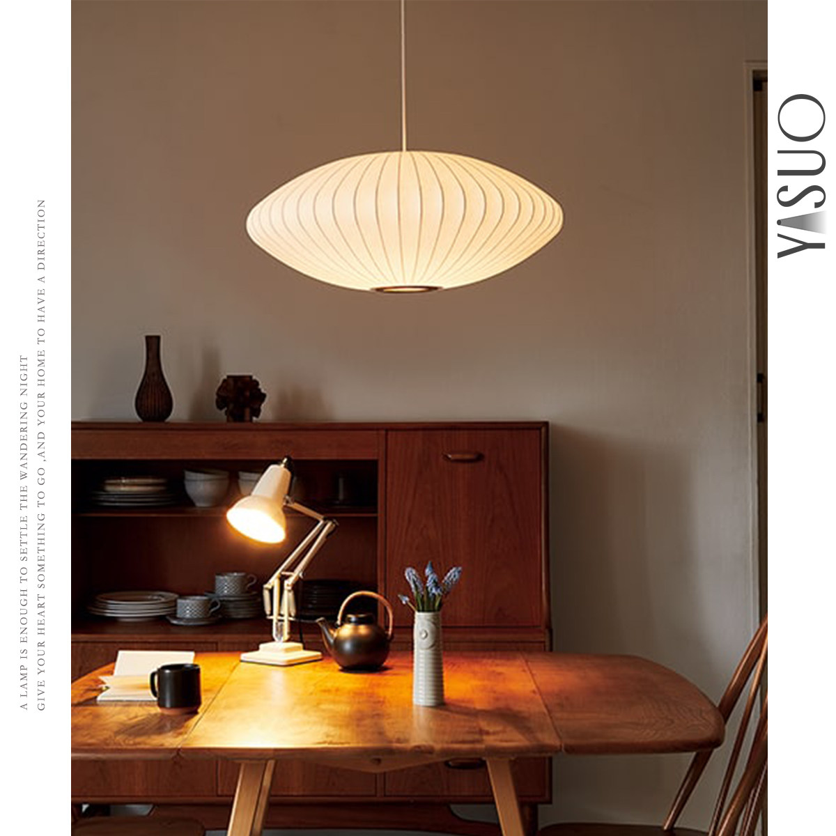 北欧Nelsonr Miller艺术餐厅客厅灯笼卧室茶室日式中式蚕丝吊灯,家装灯饰光源,客厅吊灯,淘宝优惠券,粉丝福利购,淘宝优惠卷